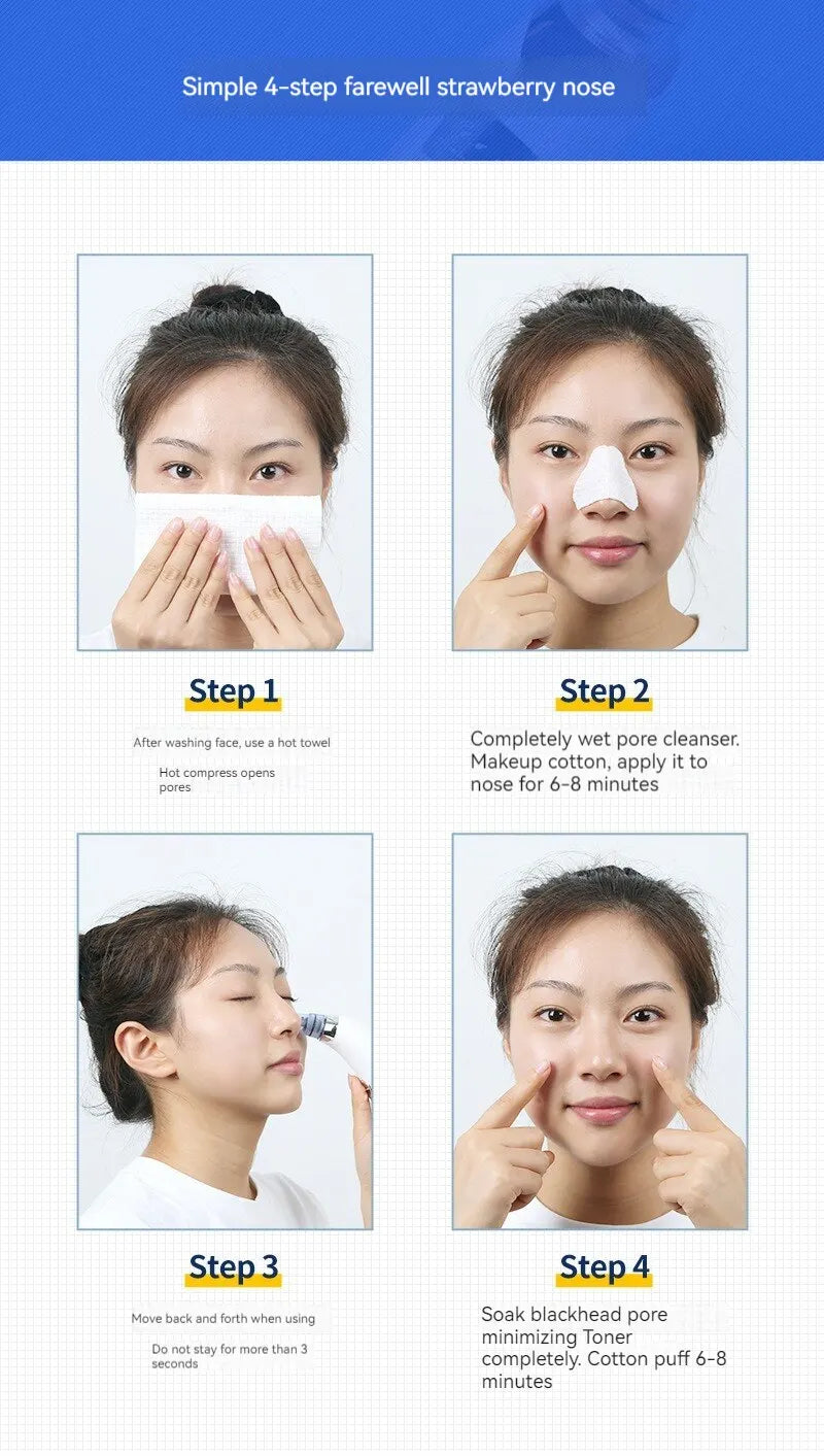 Emily Rose™ Deep Cleansing Blackhead Remover & Facial Vacuum (5 Suction Modes + SkinCare System)